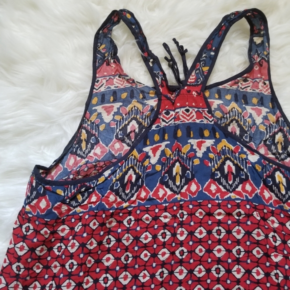 Lucky Brand Printed Sleeveless Blouse Medium - Picture 6 of 6